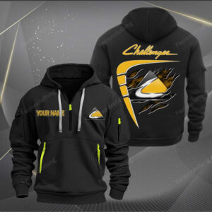 Sportswearmerch Challenger Car Personalized Half Zip Hoodie For Fan
