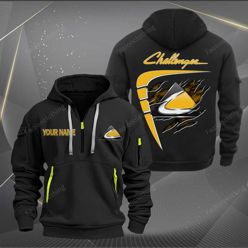 Sportswearmerch Challenger Car Personalized Half Zip Hoodie For Fan