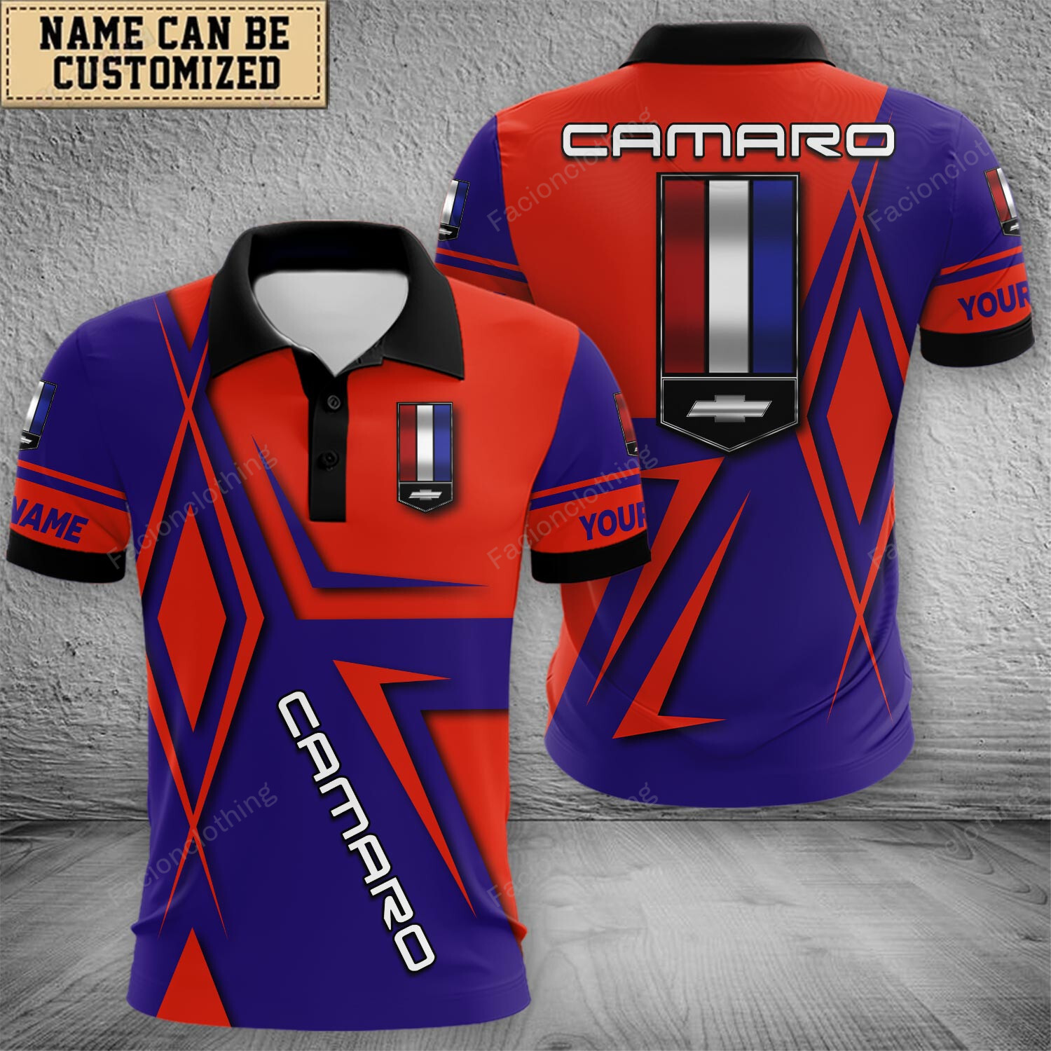 Sportswearmerch Chevrolet Camaro 4th Car Polo Shirt For Fan