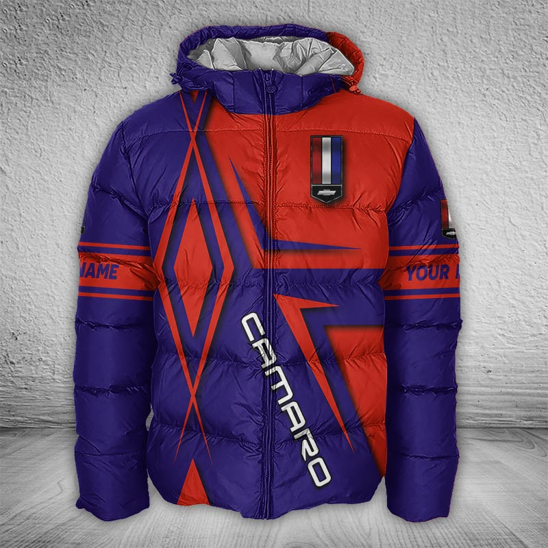 Sportswearmerch Chevrolet Camaro 4th Car Puffer Jacket For Fan