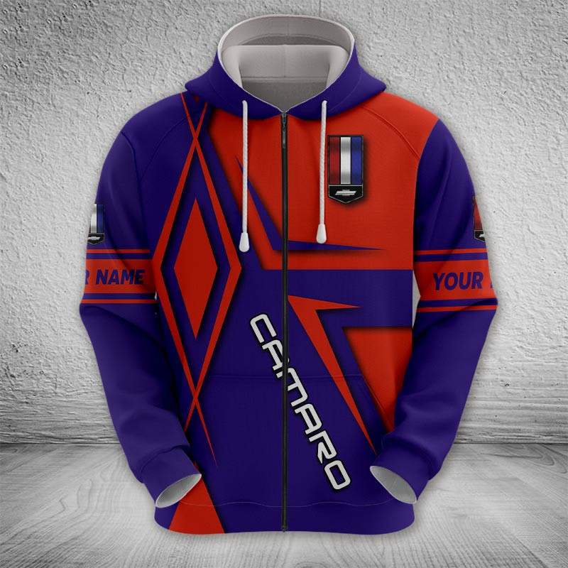 Sportswearmerch Chevrolet Camaro 4th Car Zip Hoodie For Fan