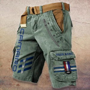 Sportswearmerch Chevrolet Camaro Car Denim Shorts For Fan