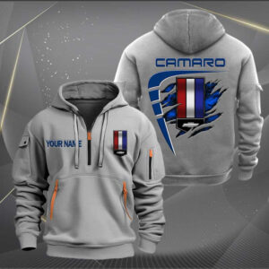 Sportswearmerch Chevrolet Camaro Car Personalized Half Zip Hoodie For Fan