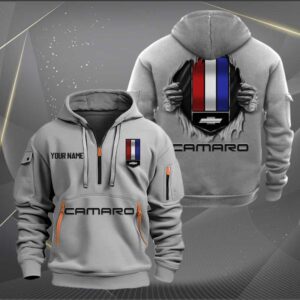 Sportswearmerch Chevrolet Camaro Car Personalized Half Zip Hoodie For Fan