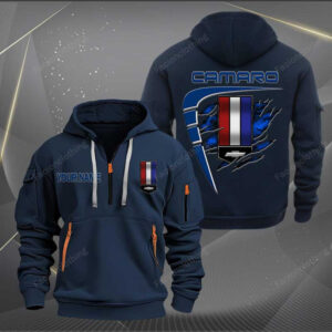 Sportswearmerch Chevrolet Camaro Car Personalized Half Zip Hoodie For Fan