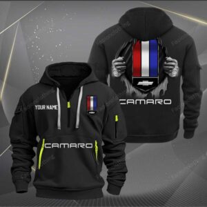 Sportswearmerch Chevrolet Camaro Car Personalized Half Zip Hoodie For Fan