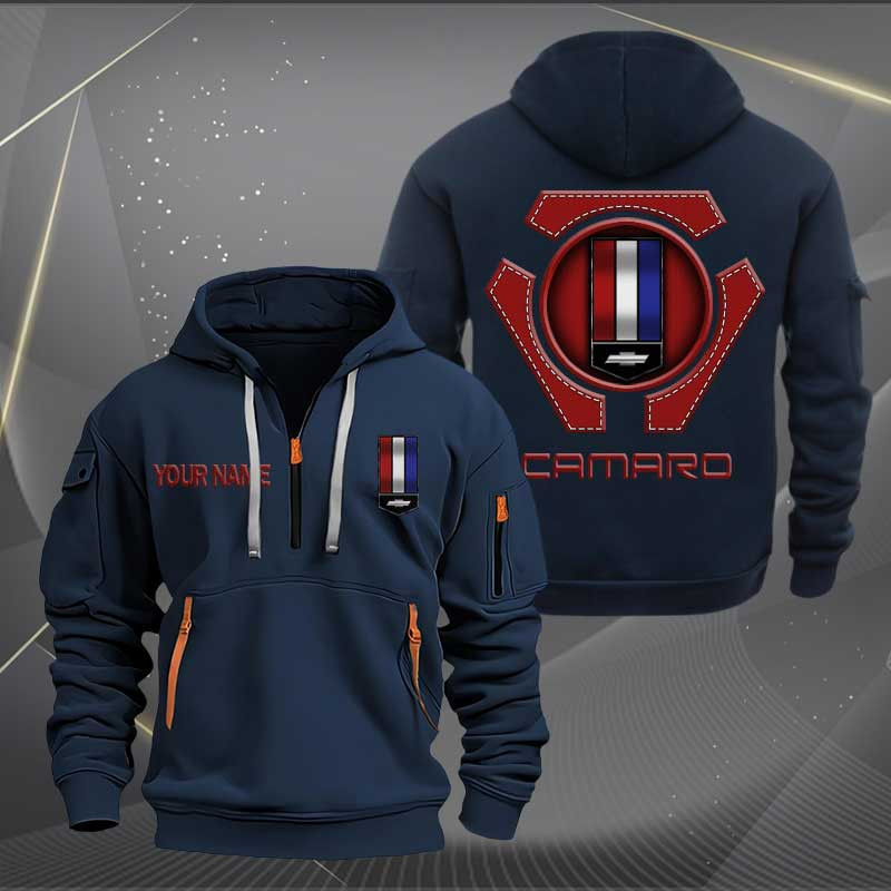 Sportswearmerch Chevrolet Car Camaro Car Personalized Half Zip Hoodie For Fan