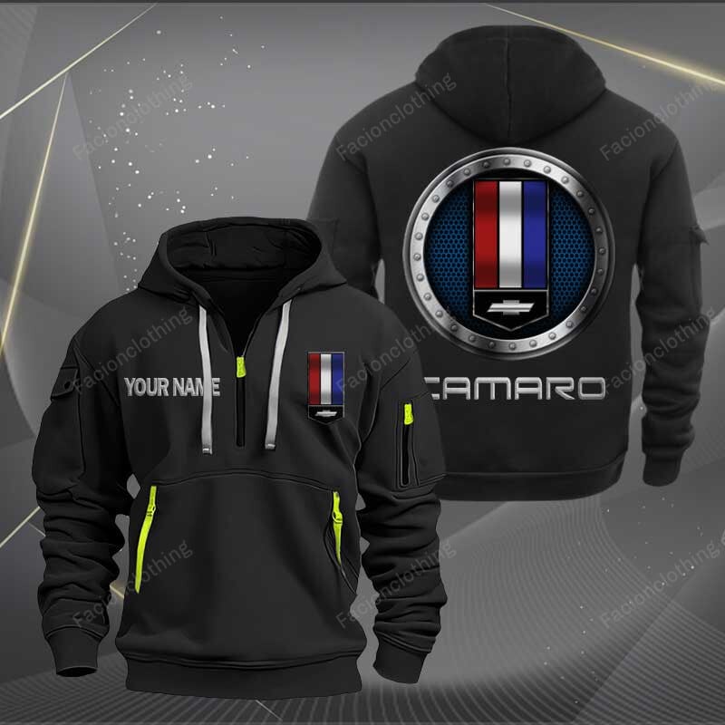 Sportswearmerch Chevrolet Car Camaro Car Personalized Half Zip Hoodie For Fan