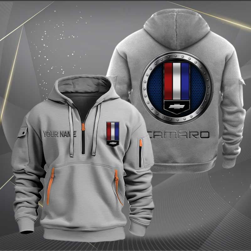 Sportswearmerch Chevrolet Car Camaro Car Personalized Half Zip Hoodie For Fan