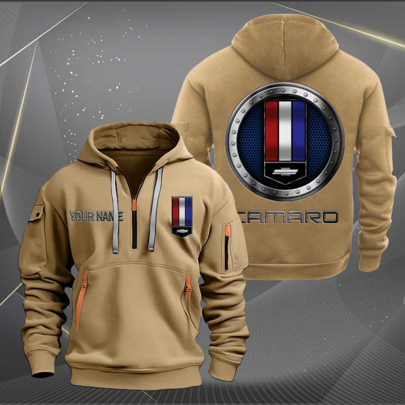 Sportswearmerch Chevrolet Car Camaro Car Personalized Half Zip Hoodie For Fan