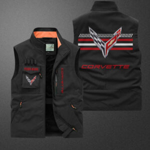 Sportswearmerch Chevrolet Corvette Car Pocket Vest For Fan