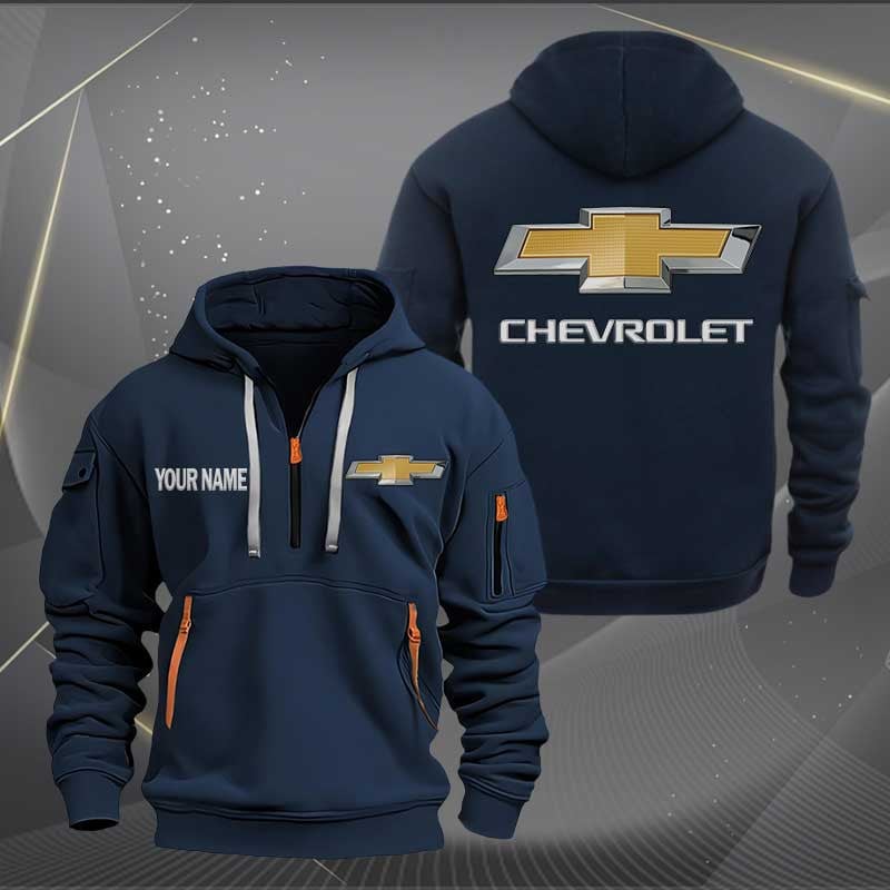 Sportswearmerch Chevrolet Car Half Zip Hoodie For Fan