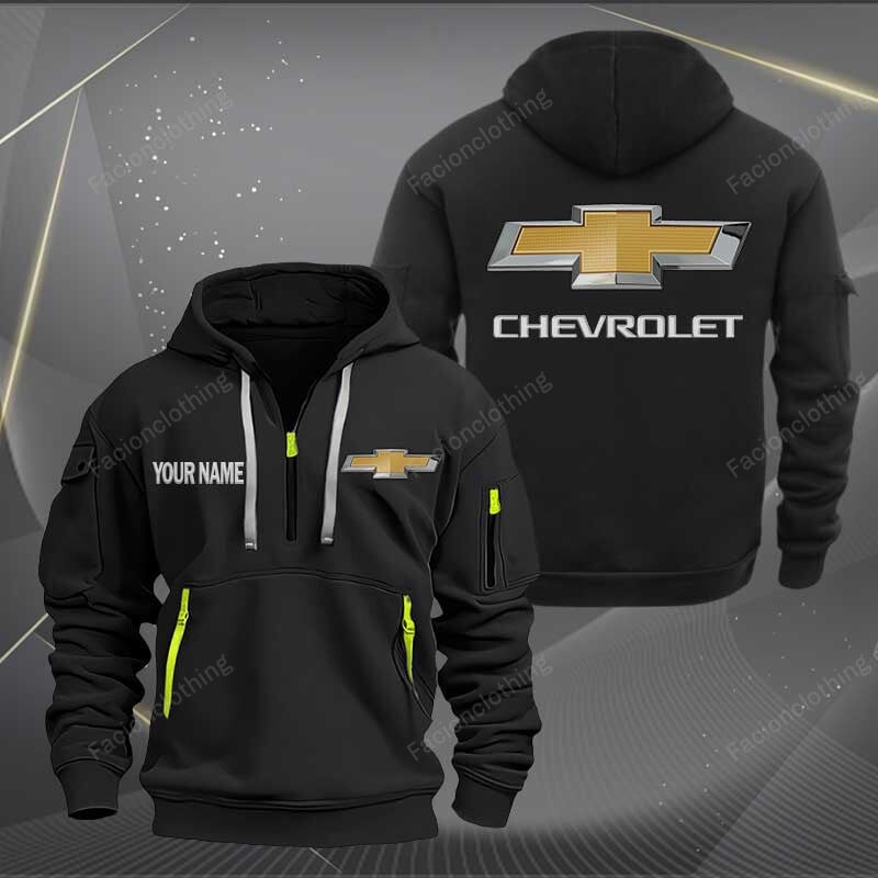 Sportswearmerch Chevrolet Car Half Zip Hoodie For Fan