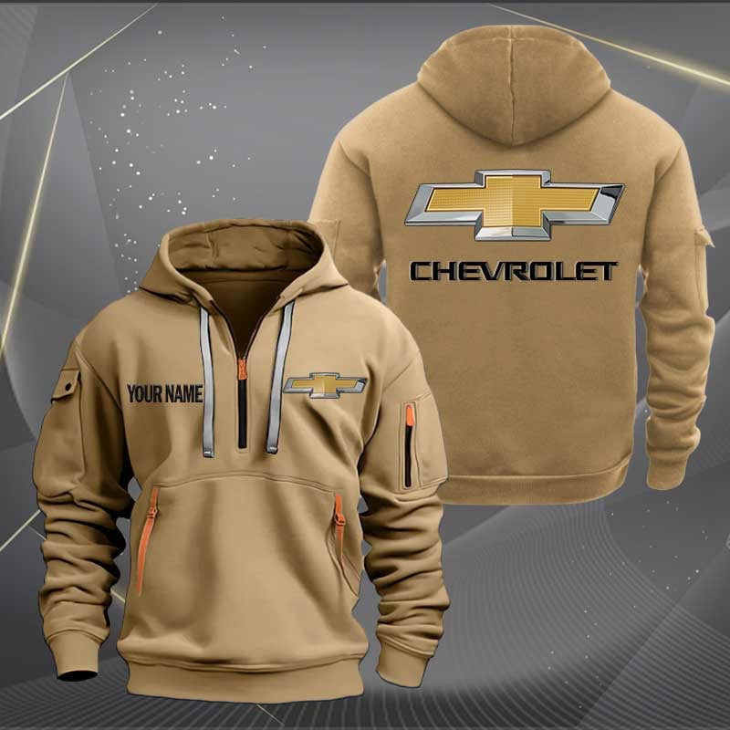 Sportswearmerch Chevrolet Car Half Zip Hoodie For Fan
