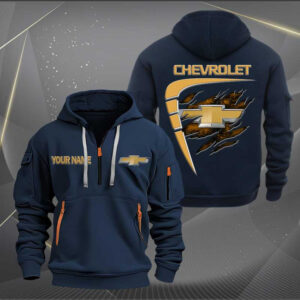 Sportswearmerch Chevrolet Car Personalized Half Zip Hoodie For Fan