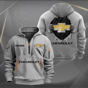 Sportswearmerch Chevrolet Car Personalized Half Zip Hoodie For Fan