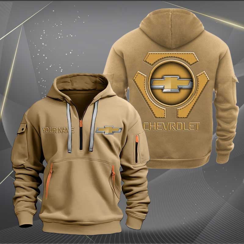 Sportswearmerch Chevrolet Car Personalized Half Zip Hoodie For Fan
