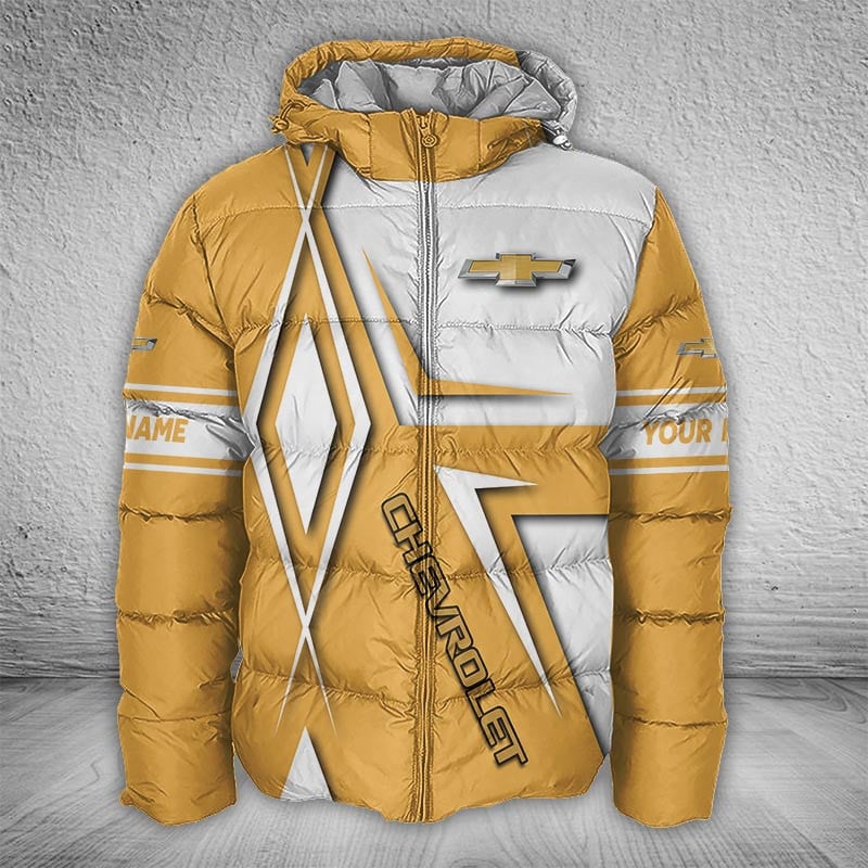 Sportswearmerch Chevrolet Car Puffer Jacket For Fan