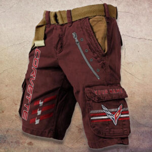 Sportswearmerch Chevrolet Corvette Car Denim Shorts For Fan