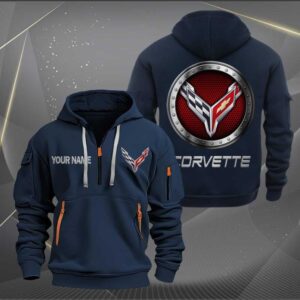 Sportswearmerch Chevrolet Corvette Car Personalized Half Zip Hoodie For Fan