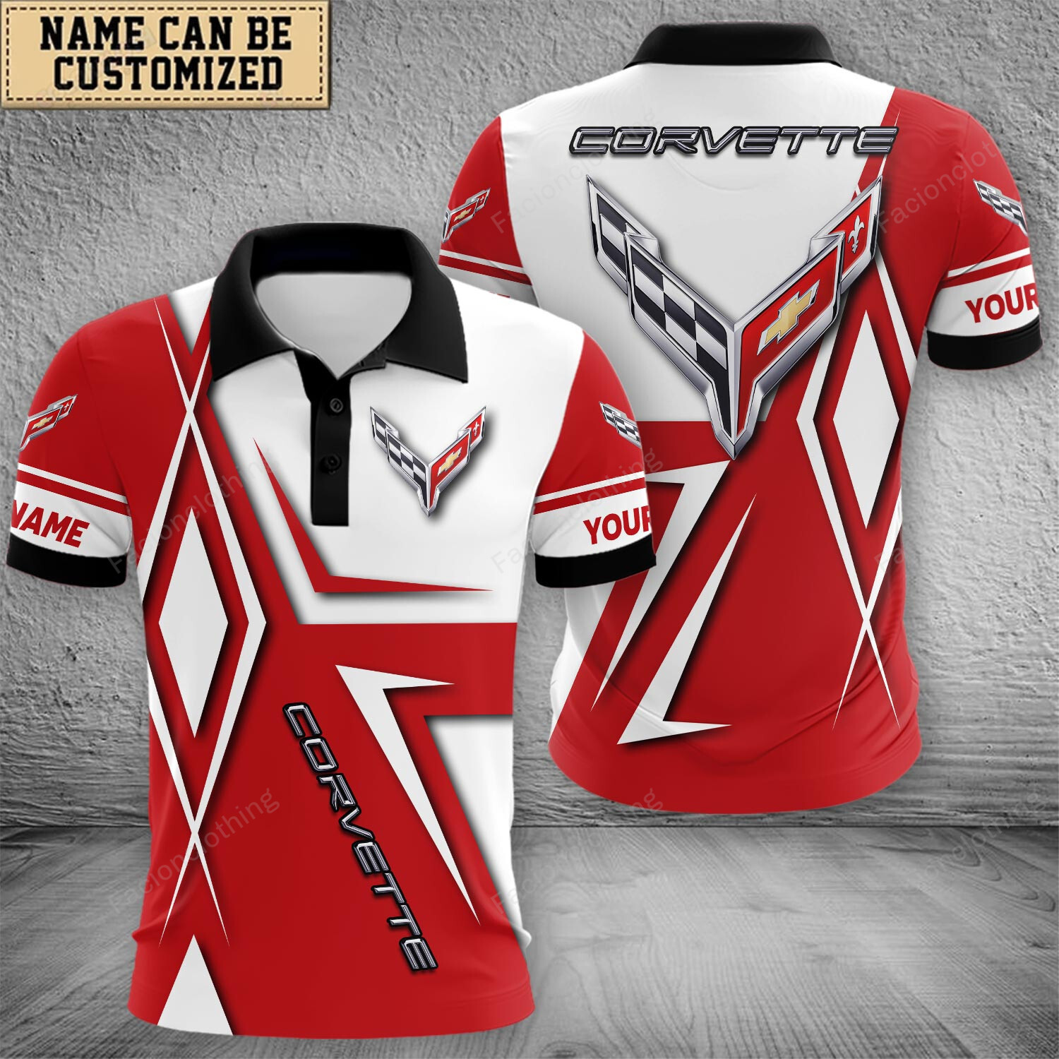 Sportswearmerch Chevrolet Corvette Car Polo Shirt For Fan