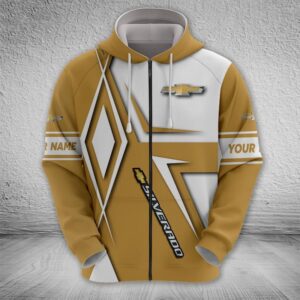 Sportswearmerch Chevrolet Silverado Car Zip Hoodie For Fan