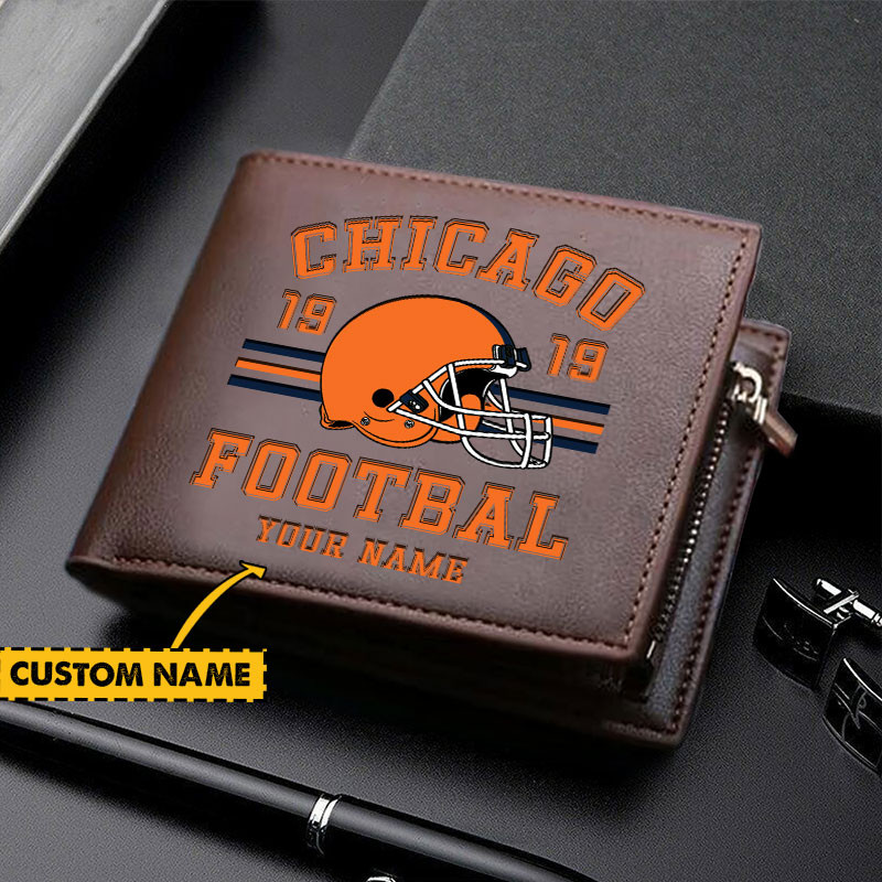 Sportswearmerch Chicago Bears NFL Personalized Men Wallet For Fan