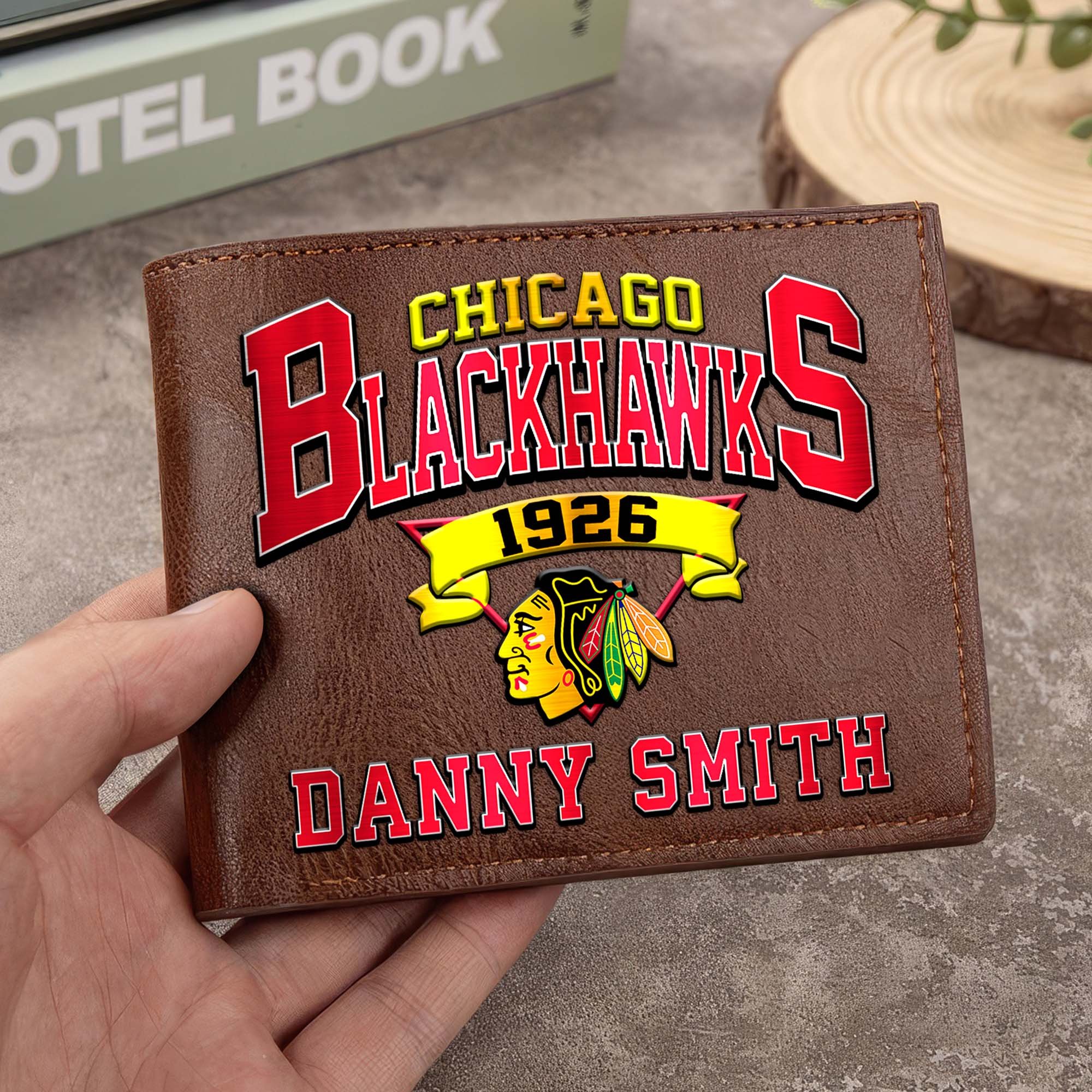 Sportswearmerch Chicago Blackhawks NHL Folded Wallet For Fan