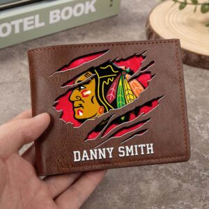 Sportswearmerch Chicago Blackhawks NHL Folded Wallet For Fan