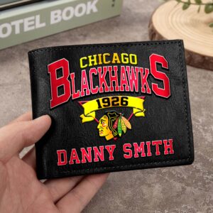 Sportswearmerch Chicago Blackhawks NHL Folded Wallet For Fan