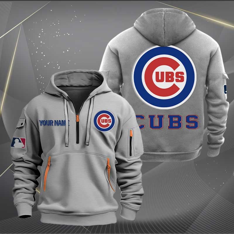 Sportswearmerch Chicago Cubs MLB Half Zip Hoodie For Fan