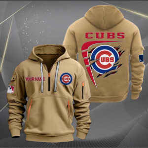 Sportswearmerch Chicago Cubs MLB Personalized Half Zip Hoodie For Fan
