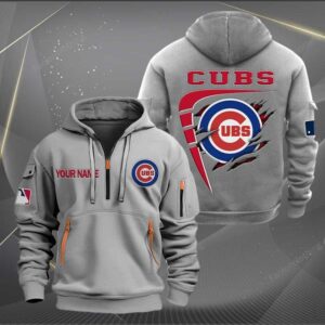 Sportswearmerch Chicago Cubs MLB Personalized Half Zip Hoodie For Fan