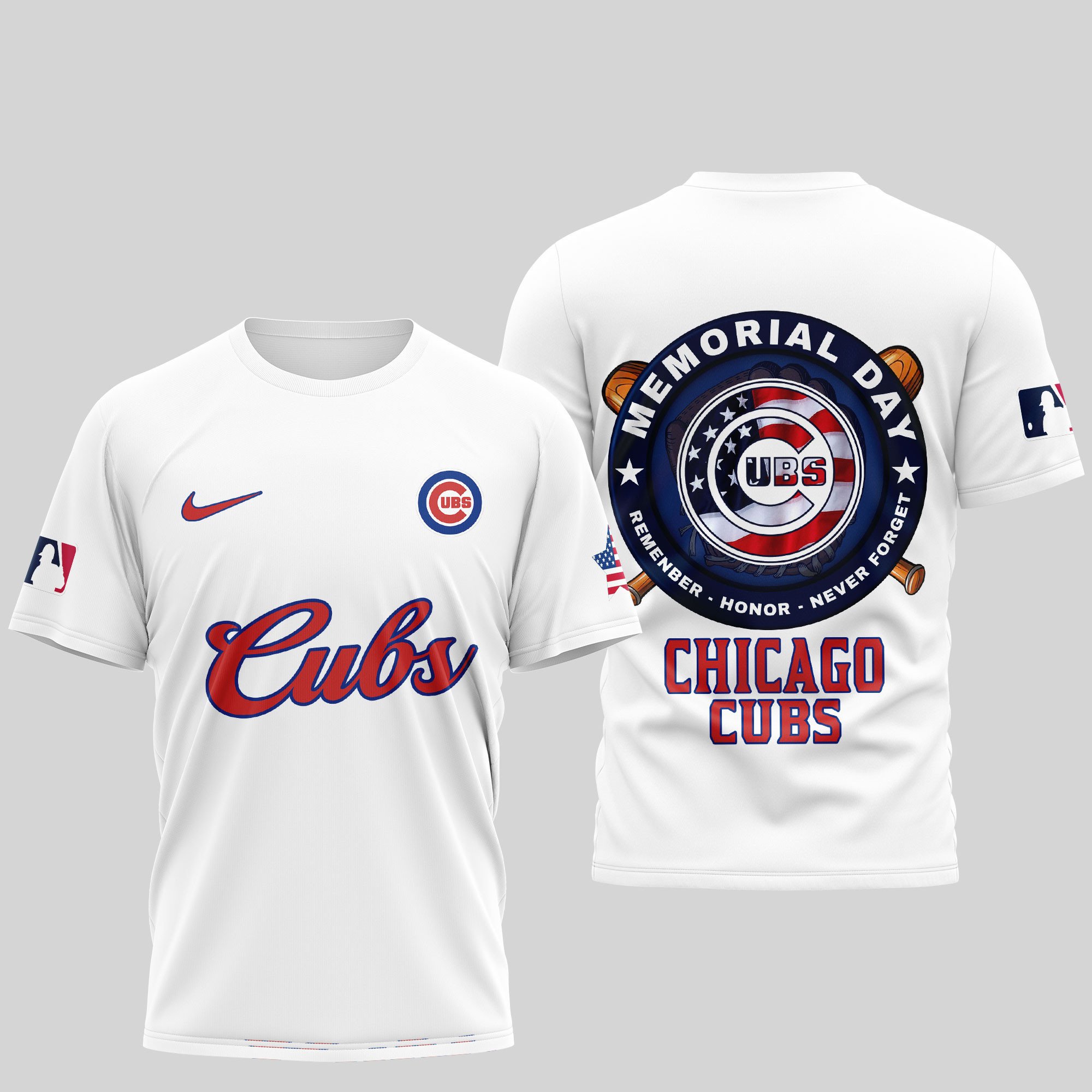 Sportswearmerch Chicago Cubs MLB Personalized T-shirt For Fan
