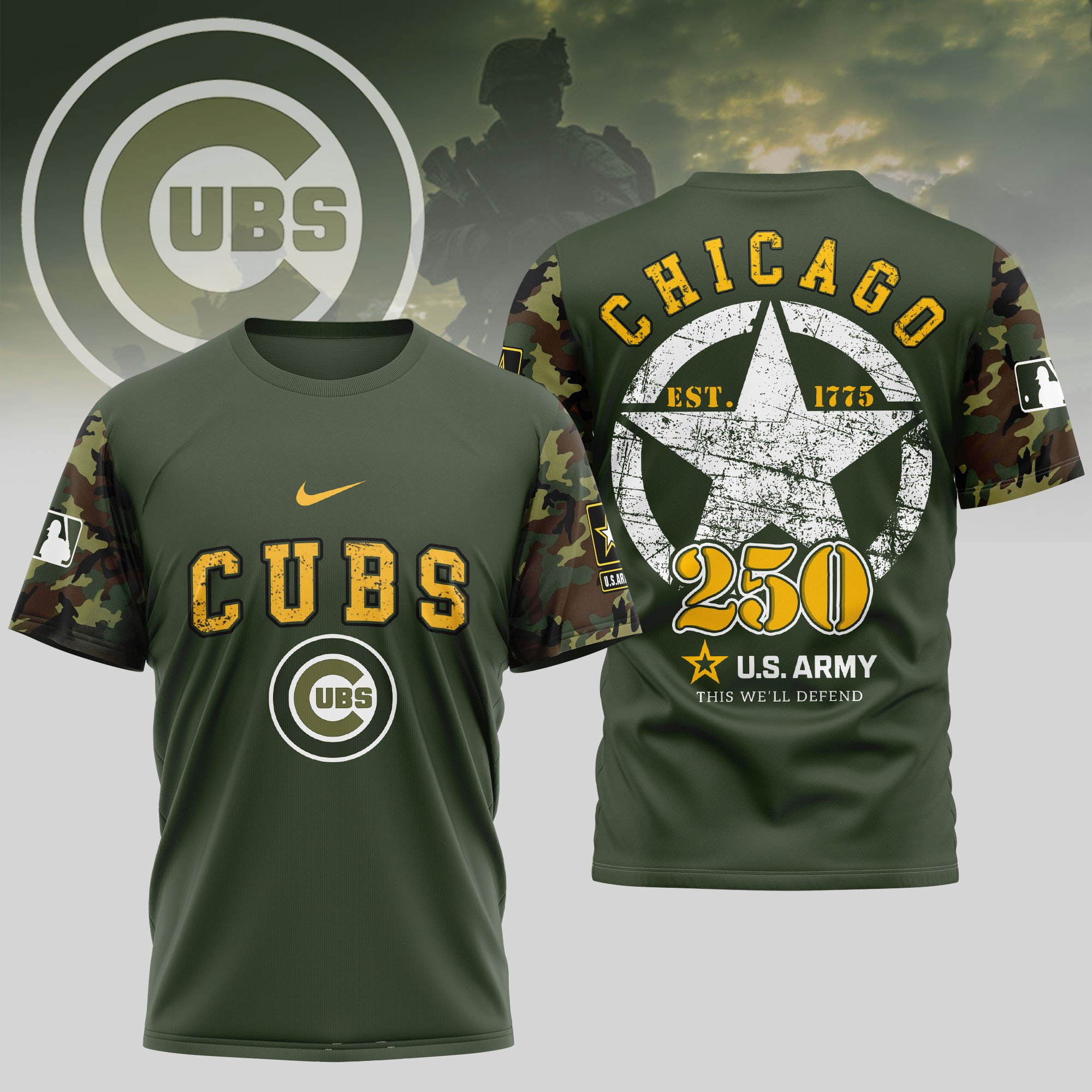 Sportswearmerch Chicago Cubs MLB Personalized T-shirt For Fan
