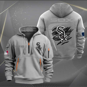 Sportswearmerch Chicago White Sox MLB Personalized Half Zip Hoodie For Fan