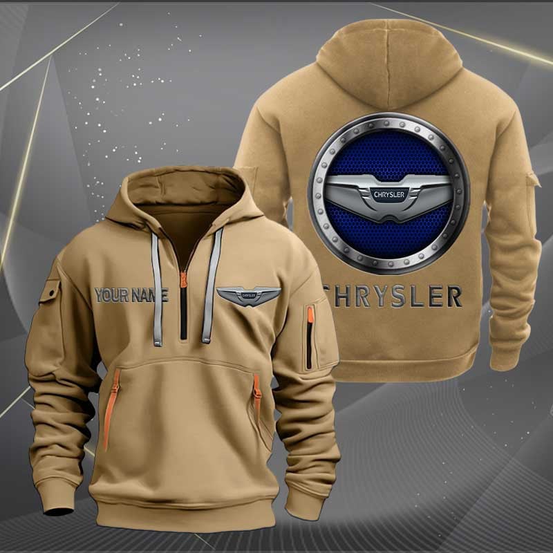 Sportswearmerch Chrysler Car Personalized Half Zip Hoodie For Fan
