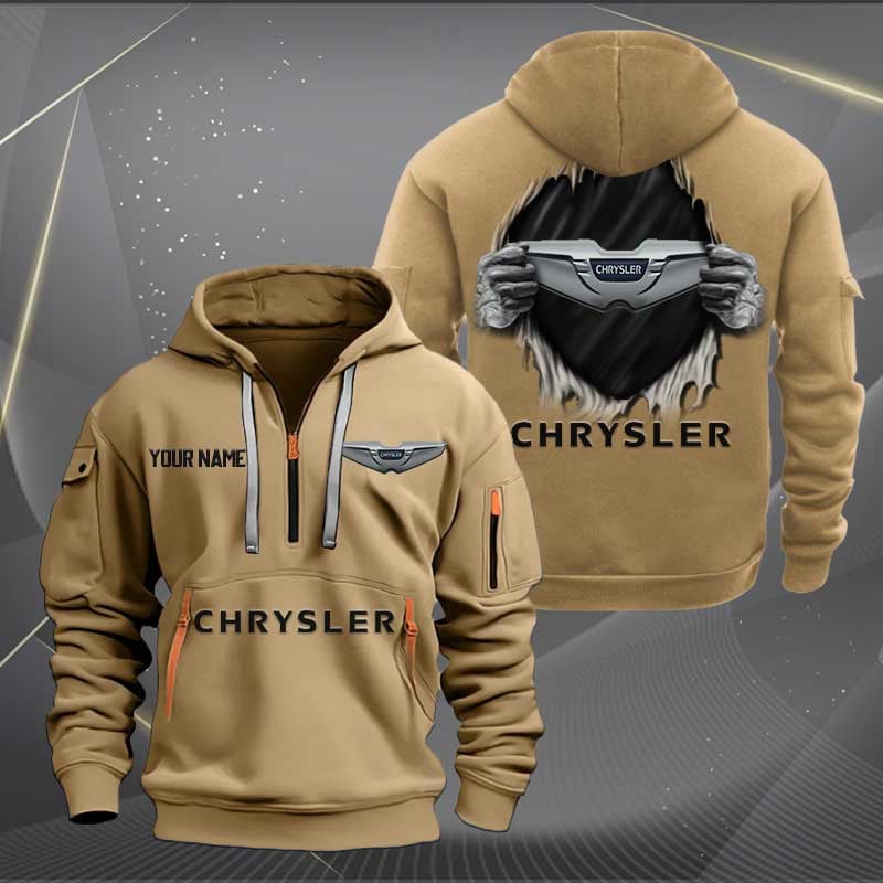 Sportswearmerch Chrysler Car Personalized Half Zip Hoodie For Fan