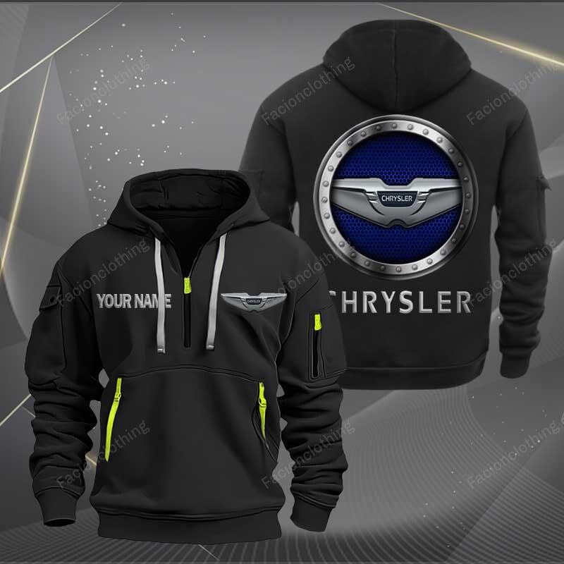 Sportswearmerch Chrysler Car Personalized Half Zip Hoodie For Fan