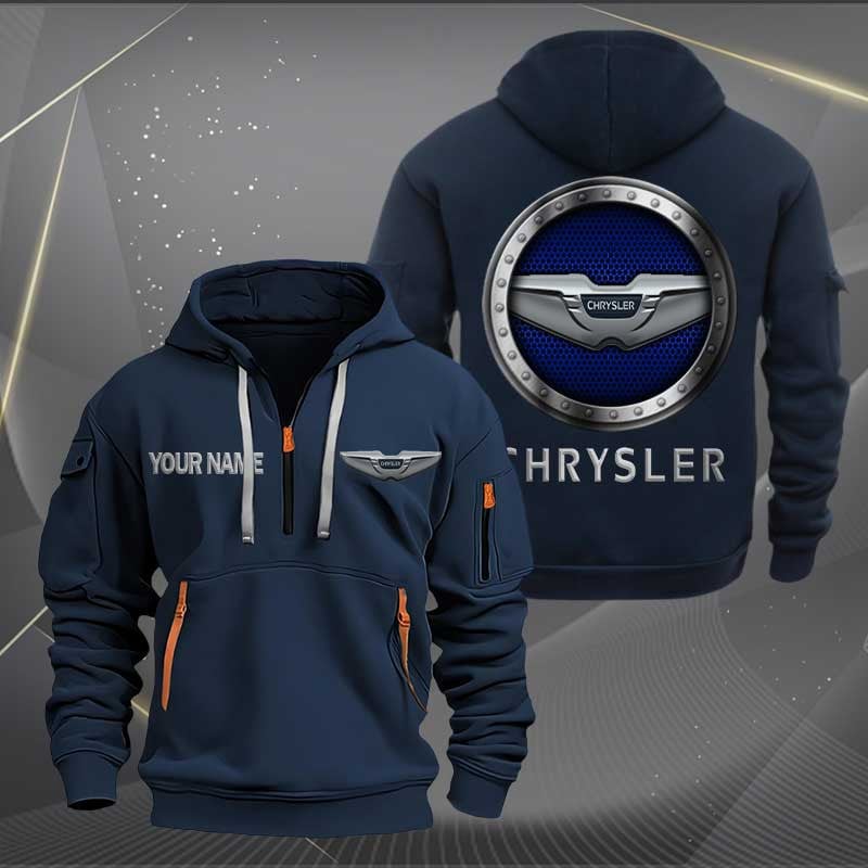Sportswearmerch Chrysler Car Personalized Half Zip Hoodie For Fan