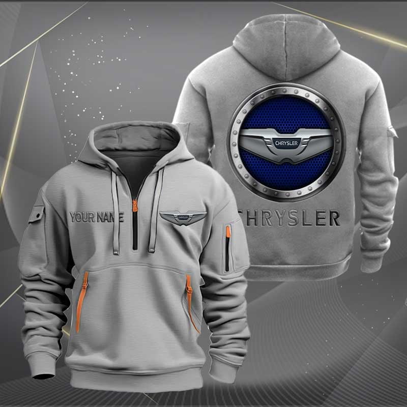 Sportswearmerch Chrysler Car Personalized Half Zip Hoodie For Fan