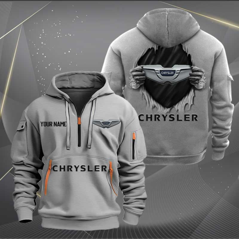 Sportswearmerch Chrysler Car Personalized Half Zip Hoodie For Fan