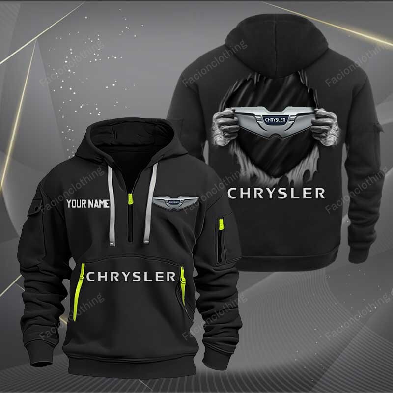 Sportswearmerch Chrysler Car Personalized Half Zip Hoodie For Fan