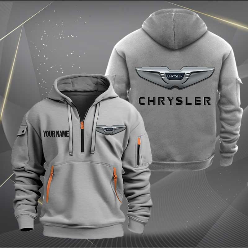 Sportswearmerch Chrysler Car Personalized Half Zip Hoodie For Fan