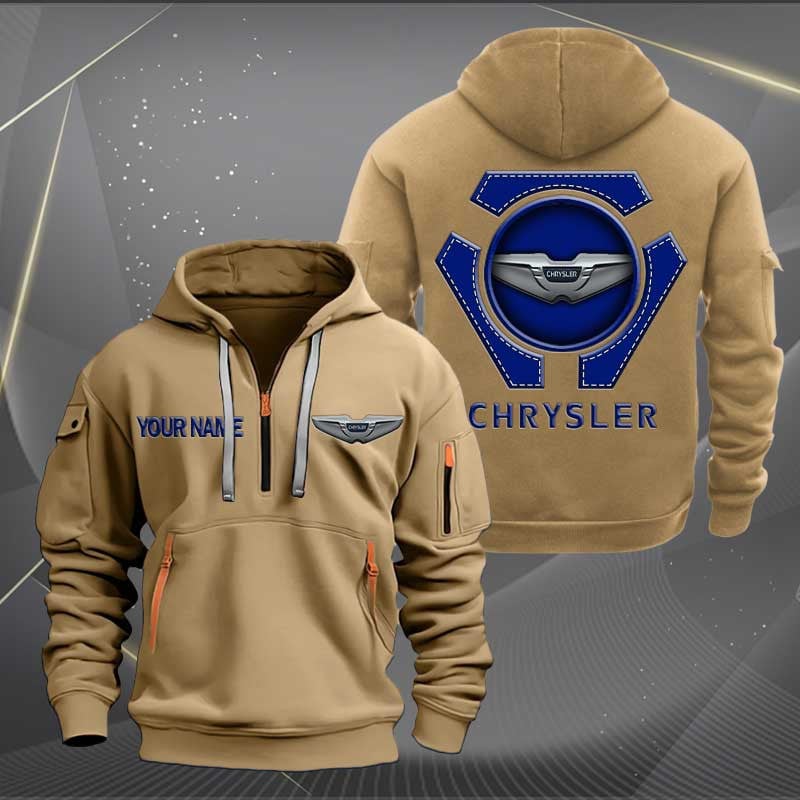 Sportswearmerch Chrysler Car Personalized Half Zip Hoodie For Fan