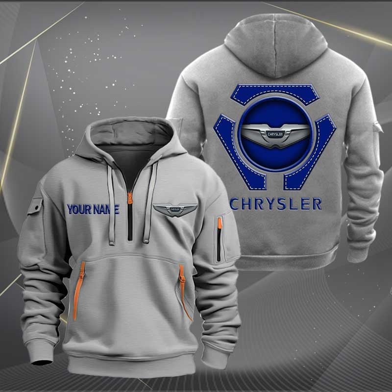 Sportswearmerch Chrysler Car Personalized Half Zip Hoodie For Fan