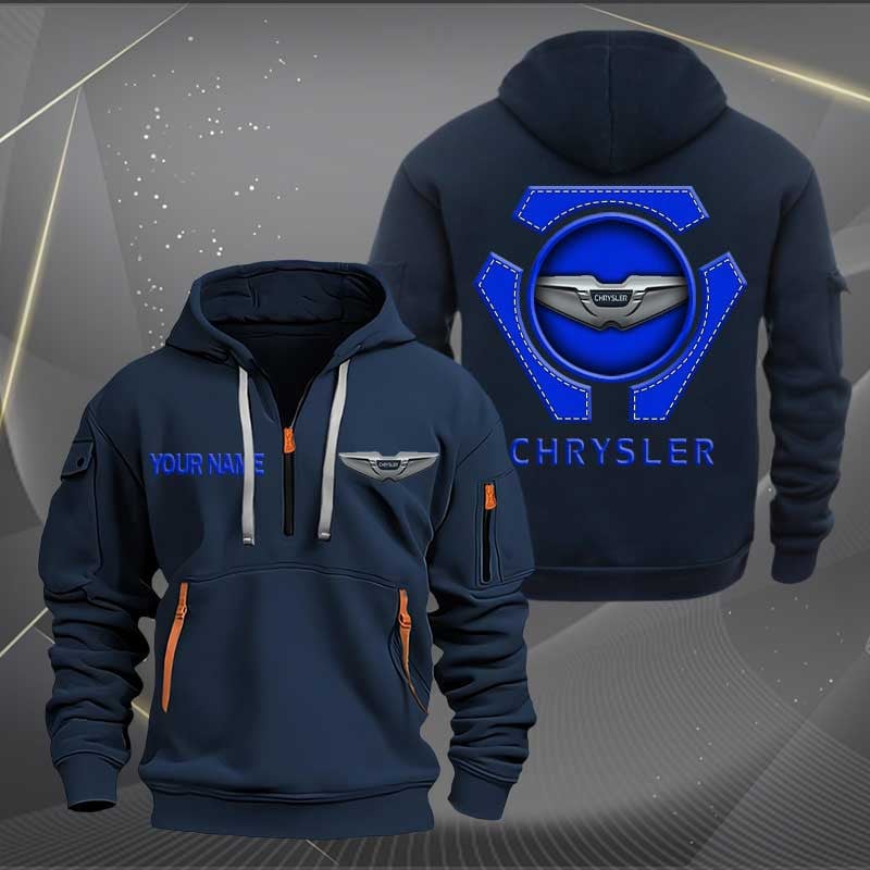 Sportswearmerch Chrysler Car Personalized Half Zip Hoodie For Fan