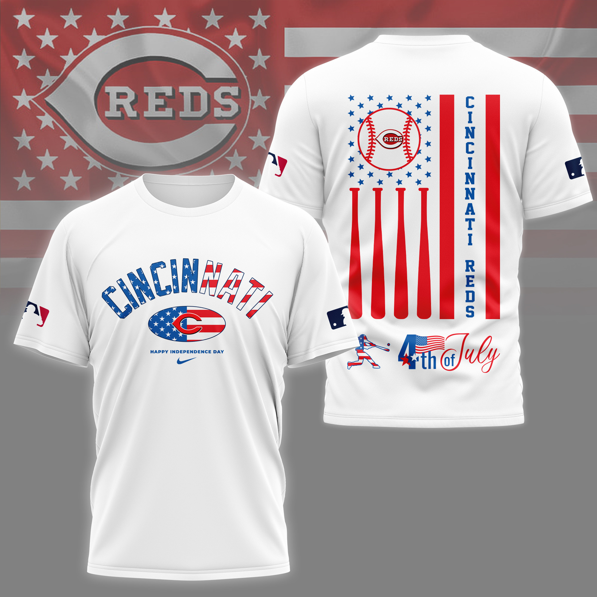 Sportswearmerch Cincinnati Reds MLB Personalized T-shirt For Fan