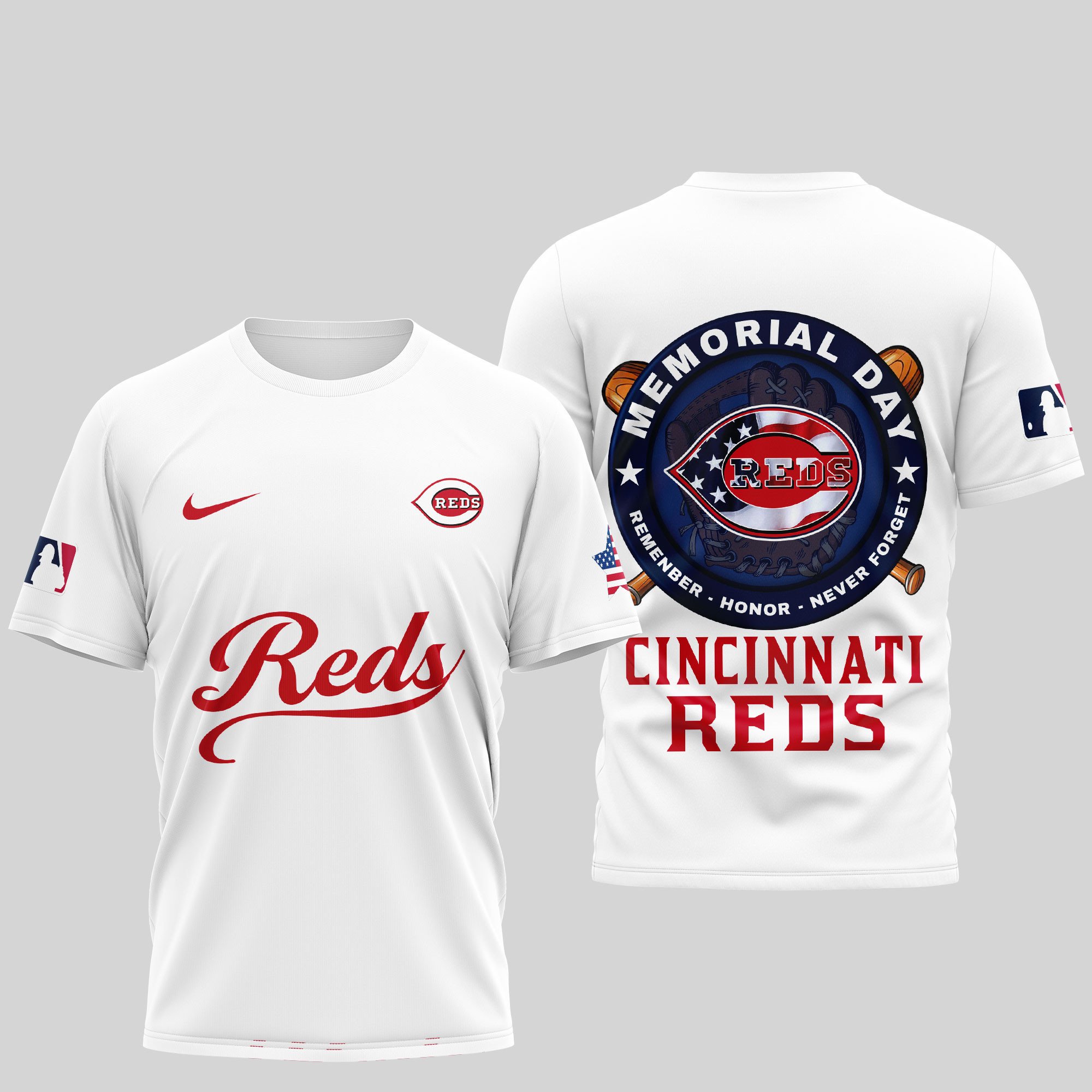 Sportswearmerch Cincinnati Reds MLB Personalized T-shirt For Fan