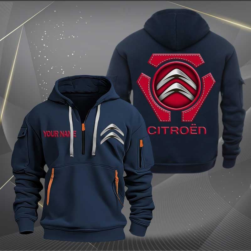 Sportswearmerch Citroen Car Personalized Half Zip Hoodie For Fan